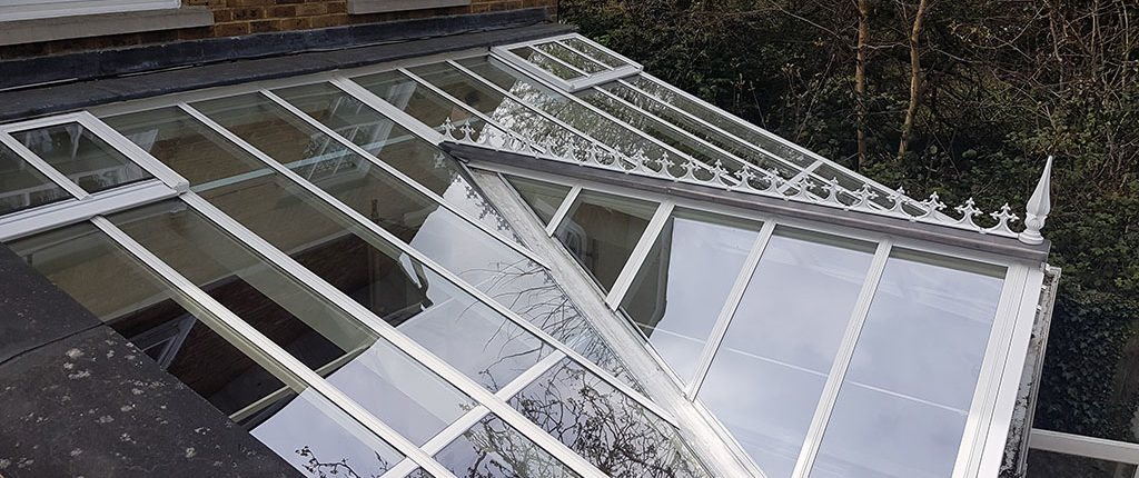 Conservatory roof cap replacement